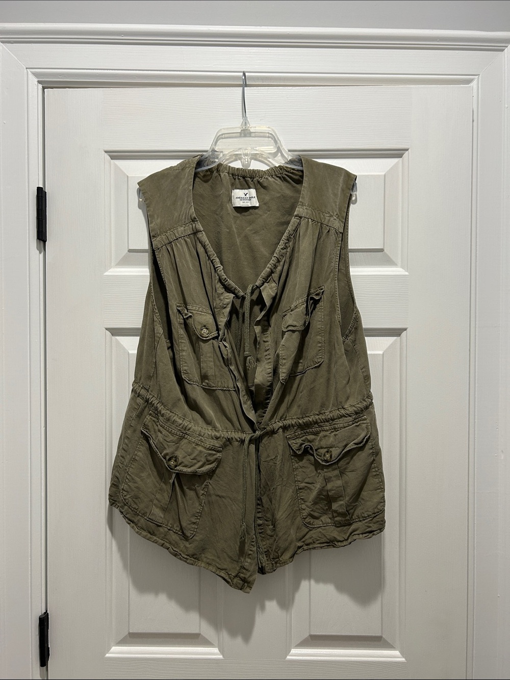 American Eagle Outfitters Olive Utility Vest
